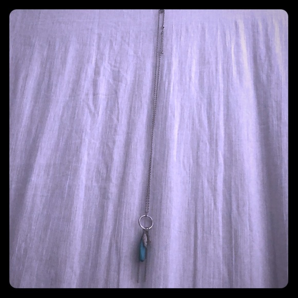 Turquoise long necklace - Picture 2 of 3